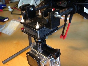quadricoptère caméra gopro montage rc des véhicules paramétrique 3d print model - Mito3D
