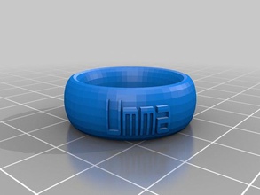 umma anello 1 moda personalizzato 3d print model - Mito3D