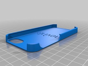 impulsado por la plantilla de caso iphone 5 accesorios personalizado 3d print model - Mito3D