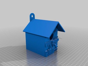 digital birdhouse outdoor garden aviary challenge birds fun indoor pets useful 3d print model - Mito3D