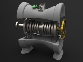 toy steam turbine playsets model 3d print model - Mito3D