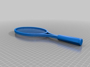 raqueta tennis raquette de sport à l'extérieur 3d print model - Mito3D