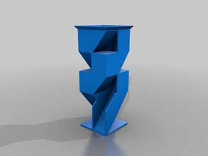 meu personalizados angular dados torre 3d print model - Mito3D