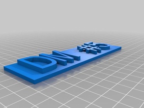 meu personalizados replicator 2 placa de identificação dm5 3d a impressora partes 3d print model - Mito3D