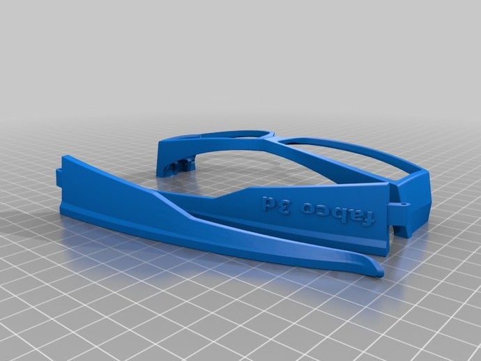 sunglasses hidden hinge 3pieces 3D print model - Mito3D