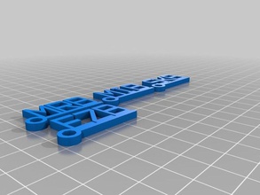 fam tags keychains customized 3d print model - Mito3D