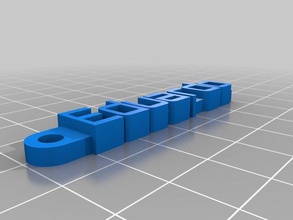 eduardo keychain organization customized 3d print model - Mito3D