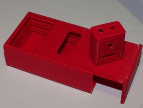 sliding lid box other electronic openscad parametric pcb project 3d print model - Mito3D