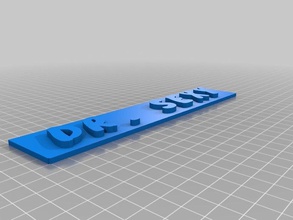 my customized replicator 2 nameplate 3d printer parts 3d print model - Mito3D