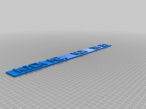 my customized replicator 2 nameplate 3d printer parts 3d print model - Mito3D