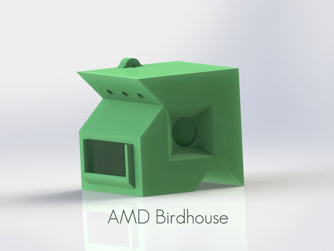 amd birdhouse outdoor garden 3D print model - Mito3D