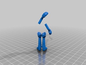 wtf doll arms legs sculptures customized 3d print model - Mito3D