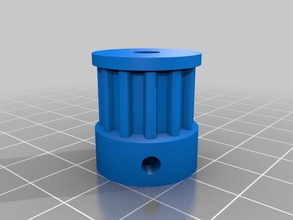 printable 12 tooth t5 pulley other 3d print model - Mito3D