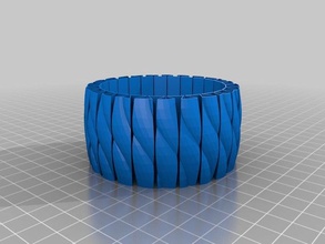 my 40mm long corded stretchlet bracelet bracelets customized 3d print model - Mito3D