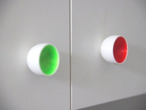 deux bouton tone portes de l'armoire cuisine à manger ikea snodd 3d print model - Mito3D