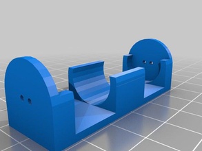 paramétrico clip de la batería orificios montaje electrónica titular openscad 3d print model - Mito3D