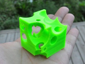 cube forms other 3d experiment ornament supportless 3d print model - Mito3D