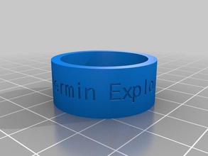 los bichos explorer scout woggle anillos personalizado 3d print model - Mito3D