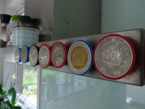 moneda de imán las monedas insignias personalizado personalizable personalizador 3d print model - Mito3D
