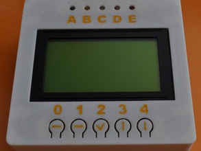 lcd led pushbutons elektronik arayüzü terminal 3d print model - Mito3D