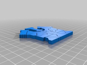 il mio personalizzate ad incastro pezzi degli scacchi 3d print model - Mito3D