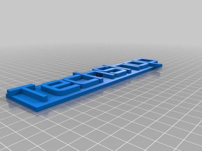 my customized replicator 2 nameplate 3d printer parts 3d print model - Mito3D