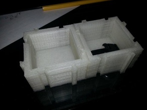 interlocking boxes containers electronic electronics 3d print model - Mito3D