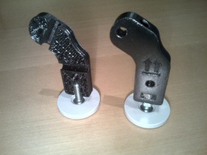 prusa tekerlekli ayarlanabilir ayak 3d yazıcı parçalar besta ıkea 3d print model - Mito3D