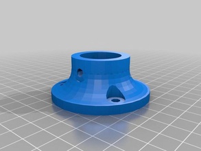 parametric pipe mounting flange household customizer 3d print model - Mito3D