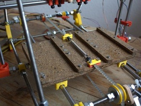 sgancio rapido piastre di prusa semplificato mendel altri taglio laser parte reprap utile legno 3d print model - Mito3D