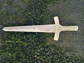 langes Schwert andere cnc - Spielzeug Holz 3d print model - Mito3D
