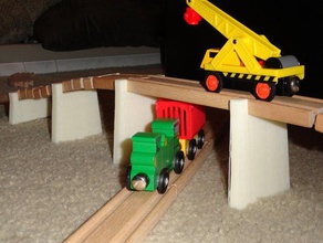 train jouet pont prend en charge d'autres brio chemin de fer 3d print model - Mito3D