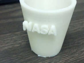 nasa shot glass containers 3d print model - Mito3D