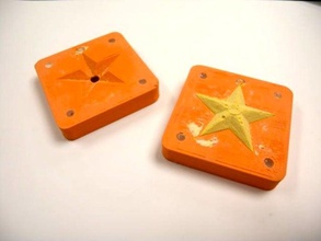 deux pièces du moule sculptures Impression 3d exprimés makerspace 3d print model - Mito3D