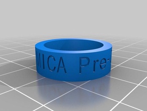 pre-college ring rings customized 3d print model - Mito3D