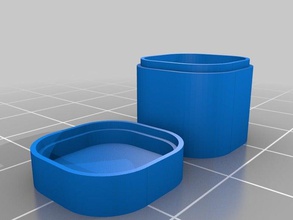 las esquinas redondeadas alijo de caja organización personalizado 3d print model - Mito3D