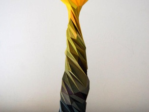 digital native 03b twisted vessel 2012 sculptures polygonal vase 3d print model - Mito3D