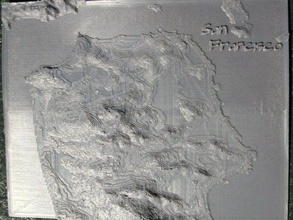 san francisco relief map physics astronomy openscad 3d print model - Mito3D