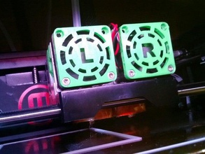 capot de ventilateur replicator 2x 3d l'imprimante accessoires rep2x replicator2x 3d print model - Mito3D