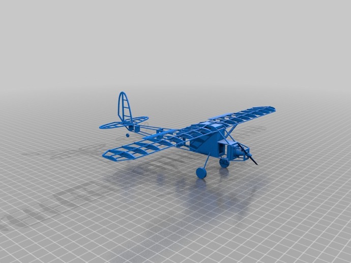 model propeller plane frame other toy 3D print model - Mito3D