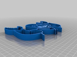 zoidberg cookie cutter frittella stampo cucina pranzo futurama 3d print model - Mito3D