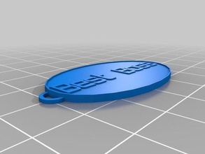 meu personalizada chaveiro oval chaveiros 3d print model - Mito3D