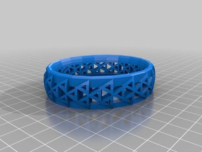 tri-pulseira pulseiras personalizado 3d print model - Mito3D