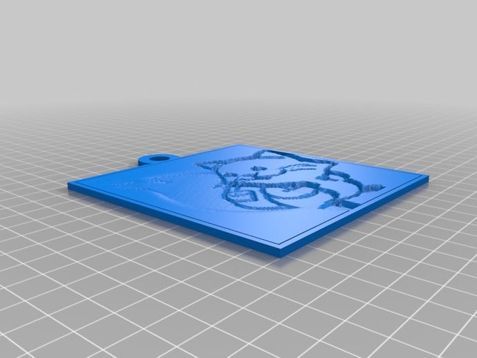 foxkeh foxpup 2d art personalizzato 3D print model - Mito3D