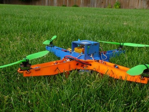 laser cut quadcopter frame rc vehicles multicopter radio control 3d print model - Mito3D