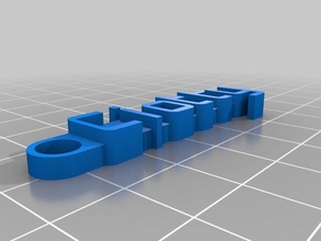 il mio messaggio personalizzato portachiavi alice organizzazione 3d print model - Mito3D