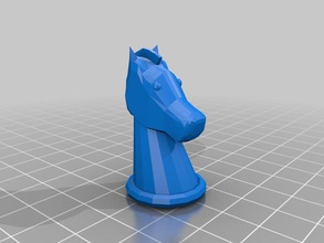 knight chess piece other 3d print model - Mito3D