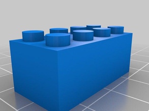 brique lego 4x2x4 la construction les jouets personnalisé 3d print model - Mito3D