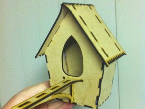 birdhouse other animal craft laser lasercut 3d print model - Mito3D