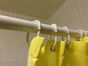 cortina de chuveiro do gancho casa banho 3d print model - Mito3D